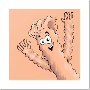 Wacky Waving Portrait Peach Fuzz Posters and Art